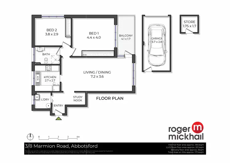 Floorplan of Homely apartment listing, 3/8 Marmion Road, Abbotsford NSW 2046