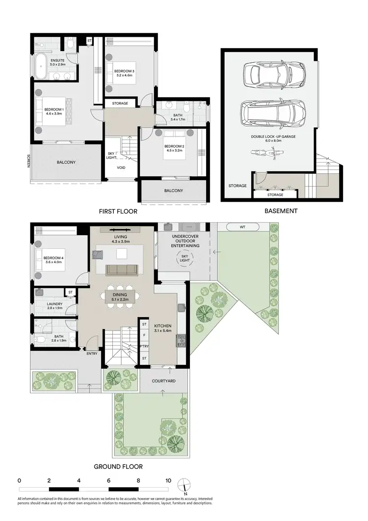 Floorplan of Homely townhouse listing, 1/14 Burlington Street, Monterey NSW 2217