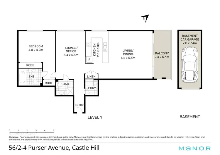 Floorplan of Homely unit listing, 56/2-4 Purser Avenue, Castle Hill NSW 2154