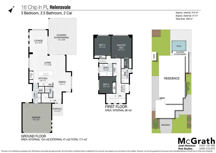 Floorplan of Homely house listing, 16 Chip In Place, Helensvale QLD 4212
