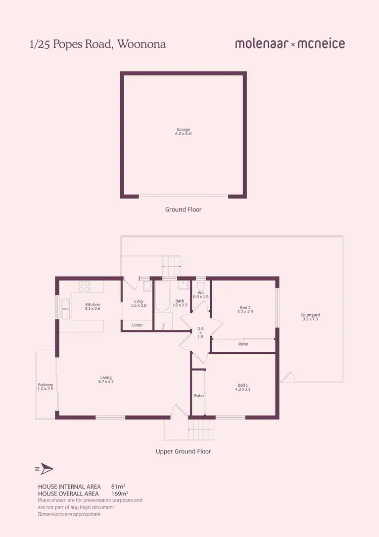 Floorplan of Homely unit listing, 1/25 Popes Road, Woonona NSW 2517