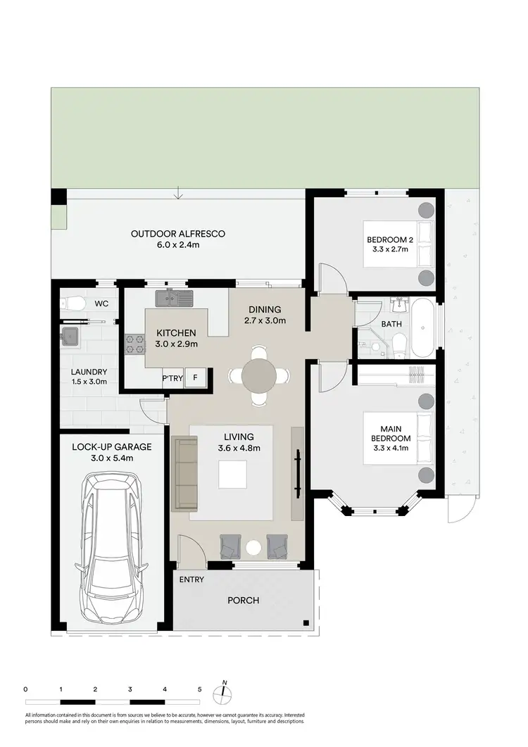Floorplan of Homely villa listing, 2/41a Central Road, Beverly Hills NSW 2209