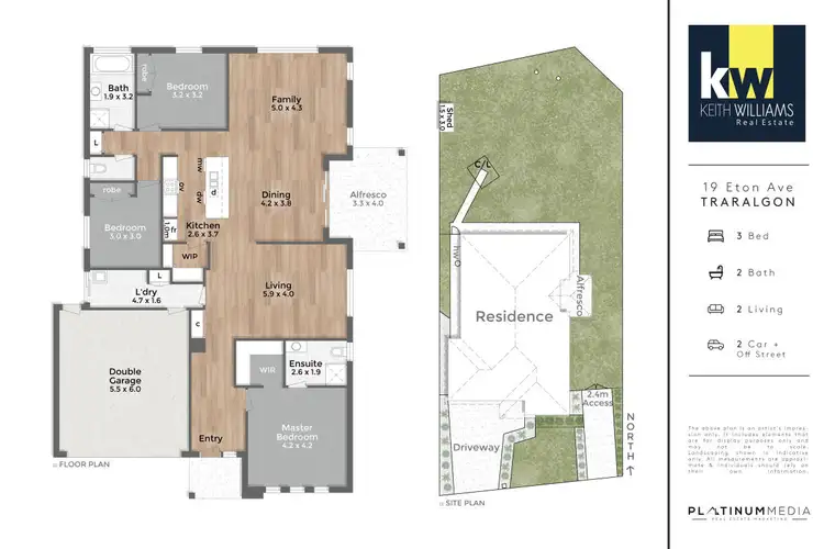 Floorplan of Homely house listing, 19 Eton Avenue, Traralgon VIC 3844