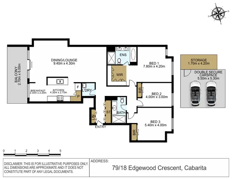 Floorplan of Homely apartment listing, 79/18 Edgewood Crescent, Cabarita NSW 2137