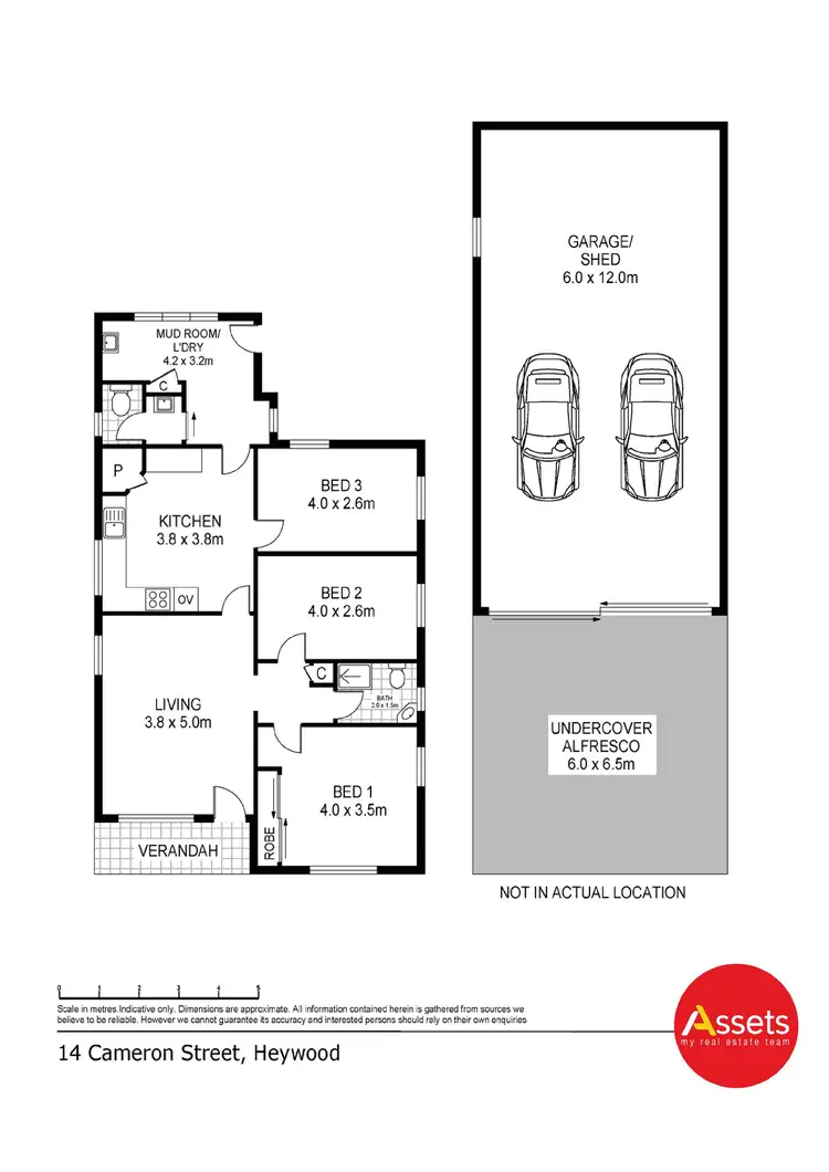Floorplan of Homely house listing, 14 Cameron Street, Heywood VIC 3304