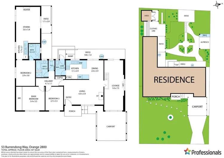 Floorplan of Homely house listing, 53 Burrendong Way, Orange NSW 2800