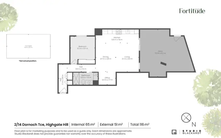 Floorplan of Homely unit listing, 2/141 Dornoch Terrace, Highgate Hill QLD 4101