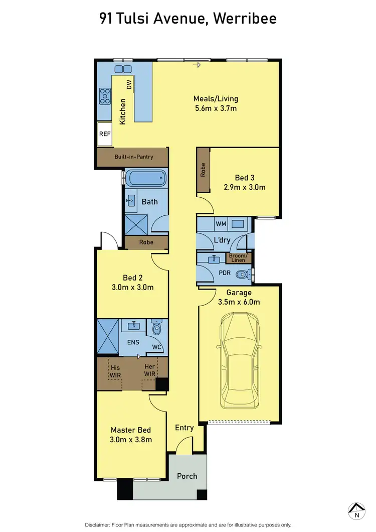 Floorplan of Homely house listing, 91 Tulsi Avenue, Werribee VIC 3030