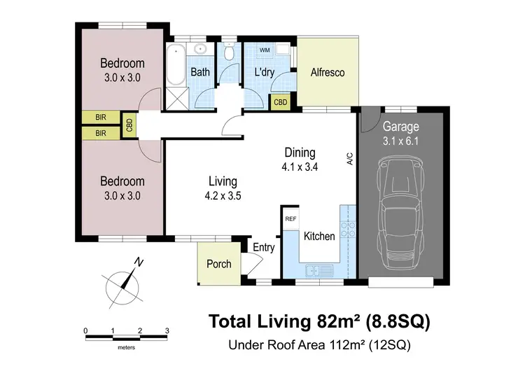 Floorplan of Homely townhouse listing, 9 Buln Buln Road, Drouin VIC 3818