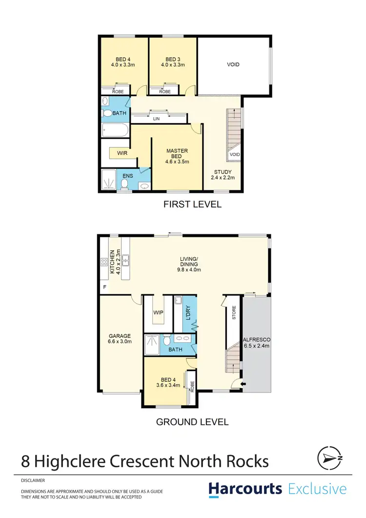 Floorplan of Homely semi-detached listing, 8 Highclere Crescent, North Rocks NSW 2151