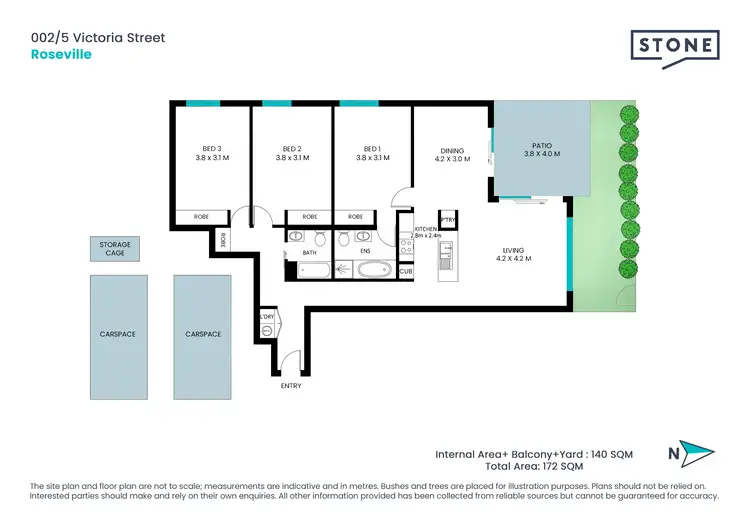 Floorplan of Homely apartment listing, 002/5 Victoria Street, Roseville NSW 2069