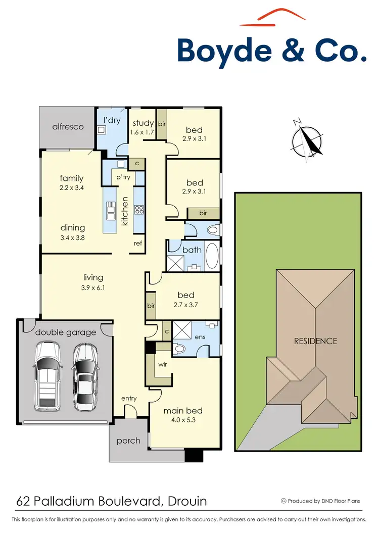 Floorplan of Homely house listing, 62 Palladium Boulevard, Drouin VIC 3818
