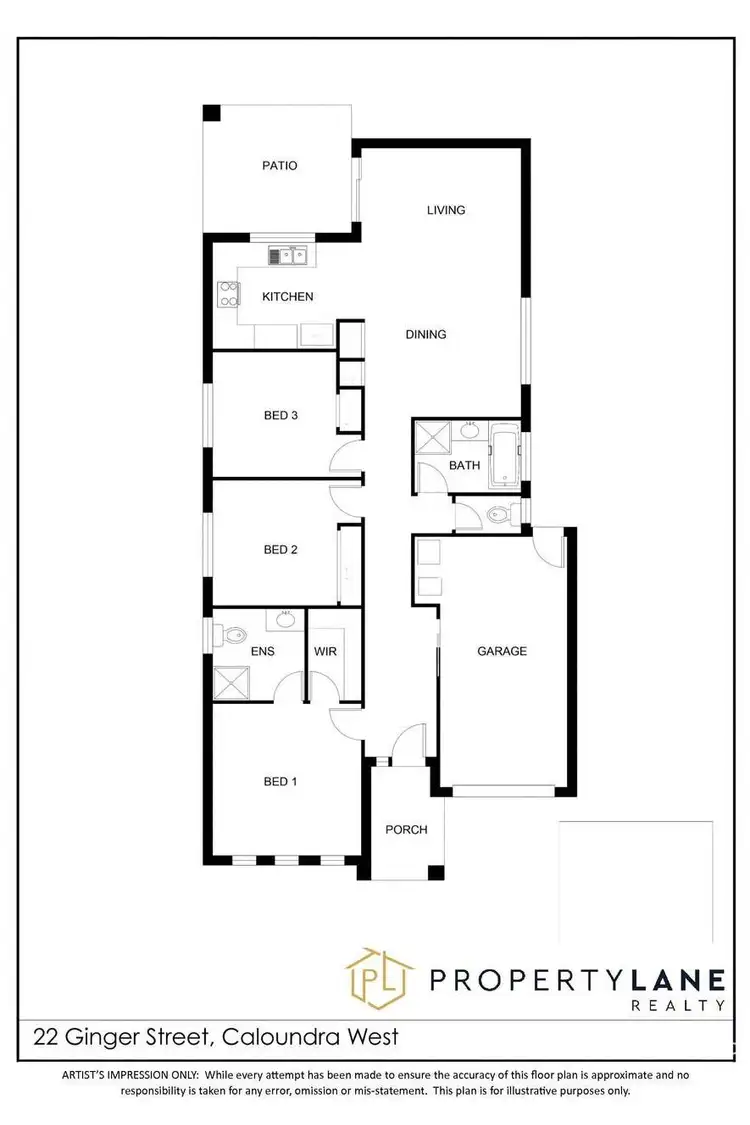 Floorplan of Homely house listing, 22 Ginger Street, Caloundra West QLD 4551