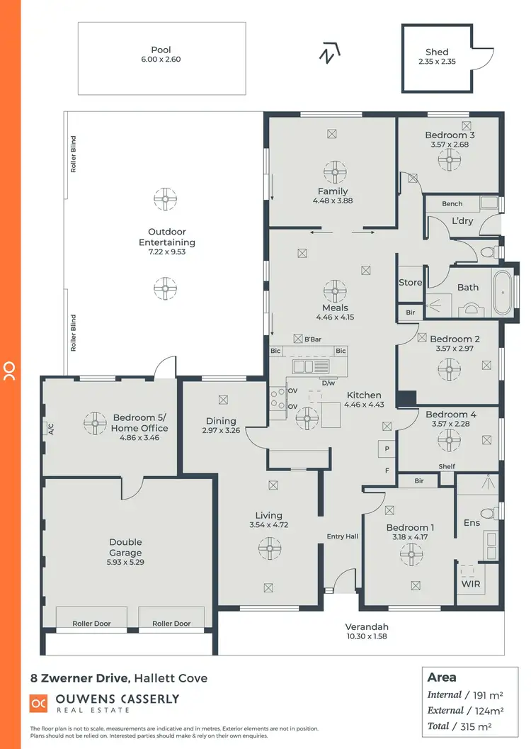 Floorplan of Homely house listing, 8 Zwerner Drive, Hallett Cove SA 5158