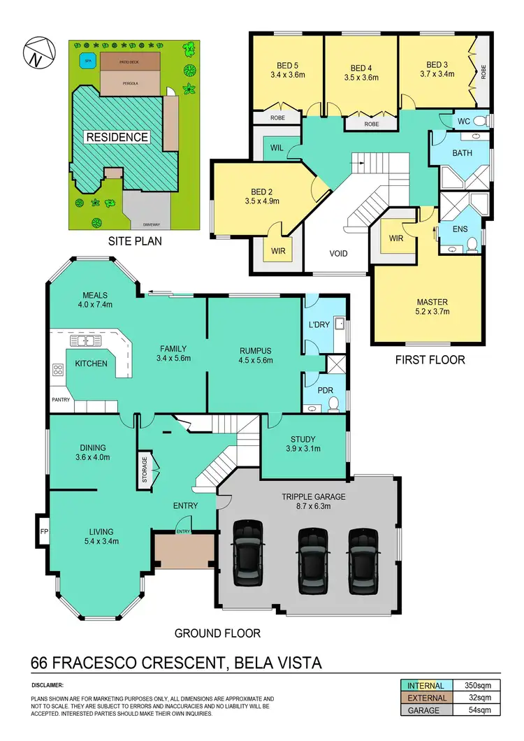 Floorplan of Homely house listing, 66 Francesco Crescent, Bella Vista NSW 2153