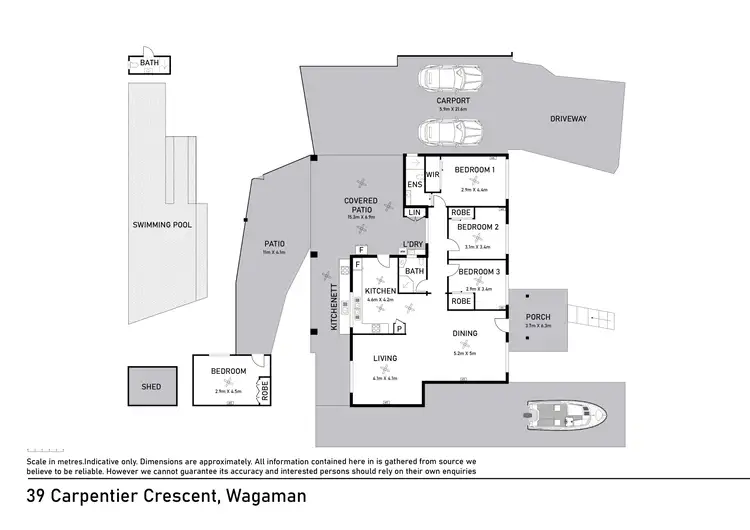 Floorplan of Homely house listing, 39 Carpentier Crescent, Wagaman NT 810