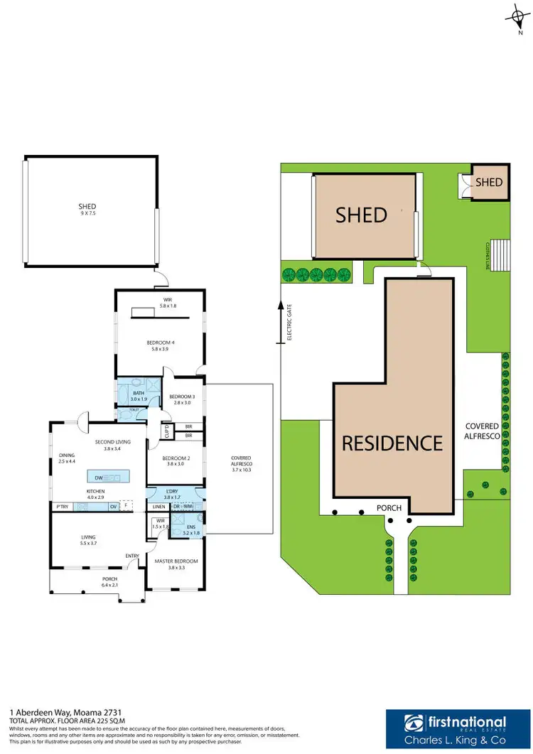 Floorplan of Homely house listing, 1 Aberdeen Way, Moama NSW 2731