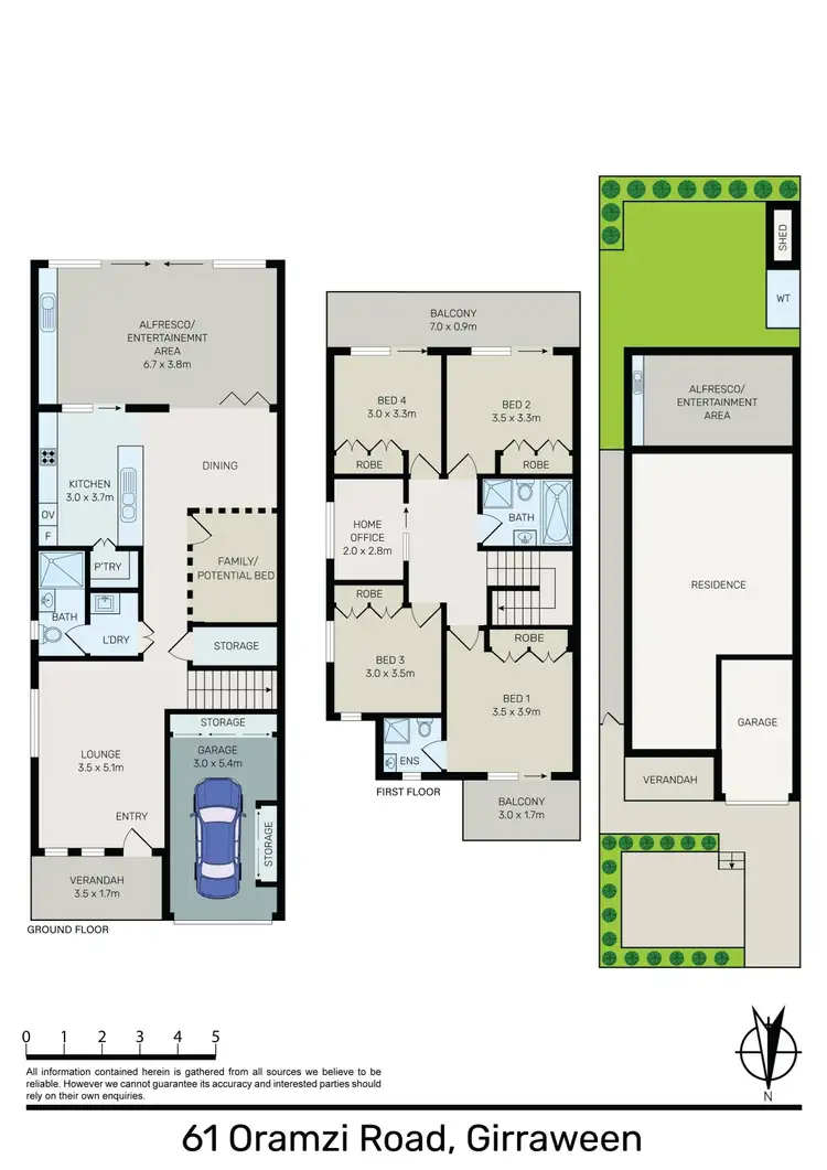 Floorplan of Homely house listing, 61 Oramzi Road, Girraween NSW 2145