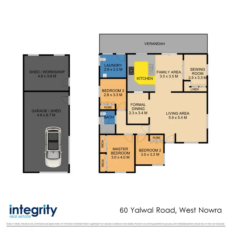 Floorplan of Homely house listing, 60 Yalwal Road, West Nowra NSW 2541