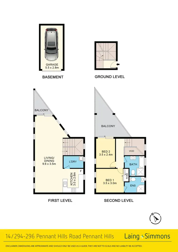 Floorplan of Homely apartment listing, 14/294-296 Pennant Hills Road, Pennant Hills NSW 2120
