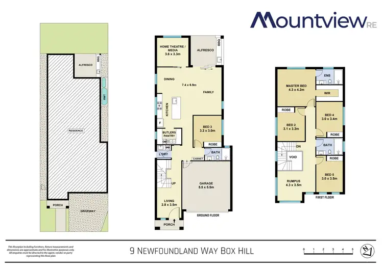 Floorplan of Homely house listing, 9 Newfoundland Way, Box Hill NSW 2765
