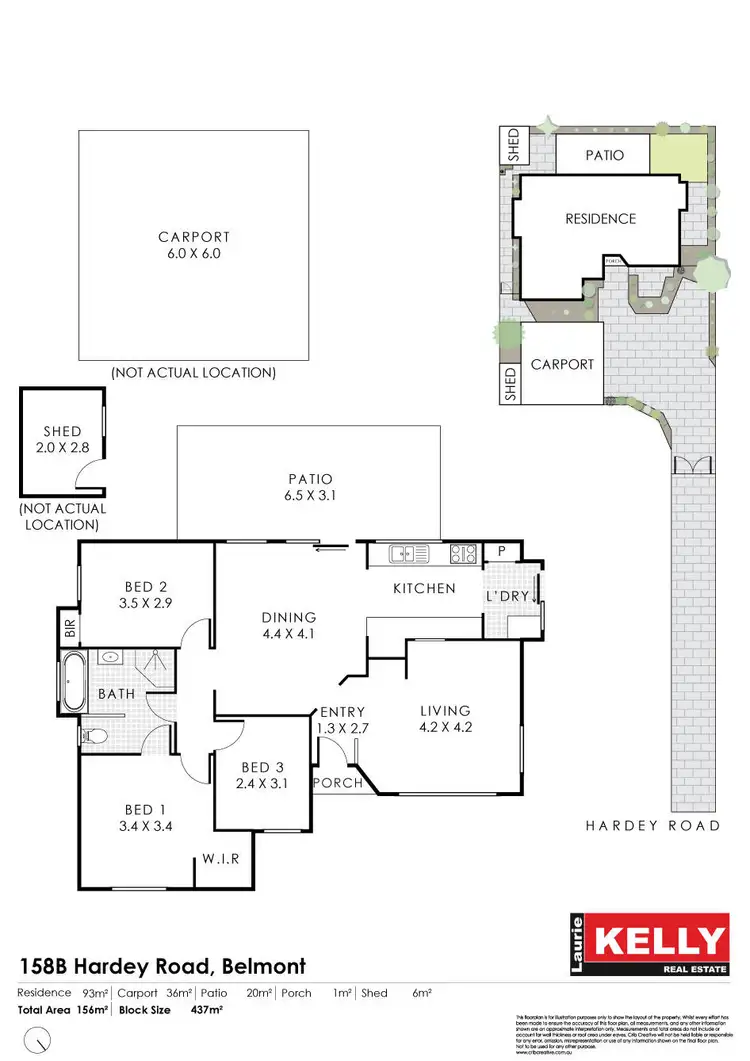 Floorplan of Homely house listing, 158b Hardey Road, Belmont WA 6104
