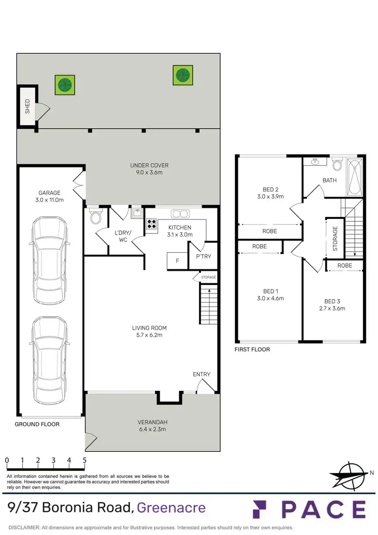 Floorplan of Homely townhouse listing, 9/37 Boronia Road, Greenacre NSW 2190