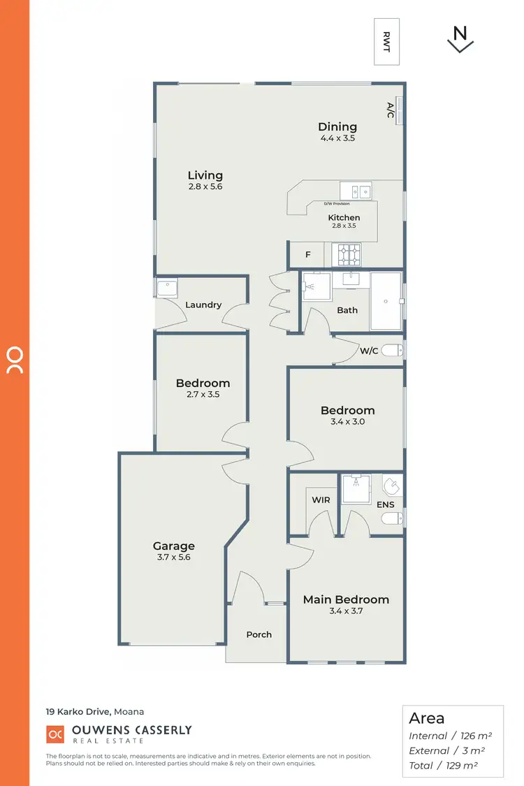 Floorplan of Homely house listing, 19 Karko Drive, Moana SA 5169