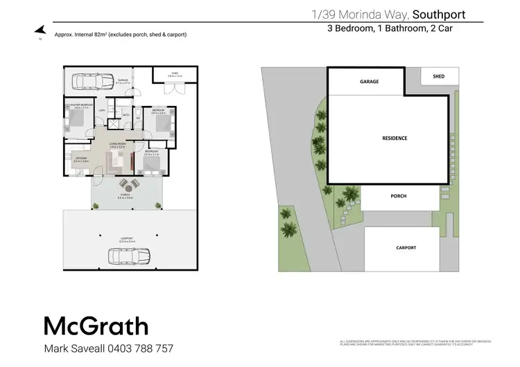 Floorplan of Homely semi-detached listing, 1/39 Morinda Way, Labrador QLD 4215