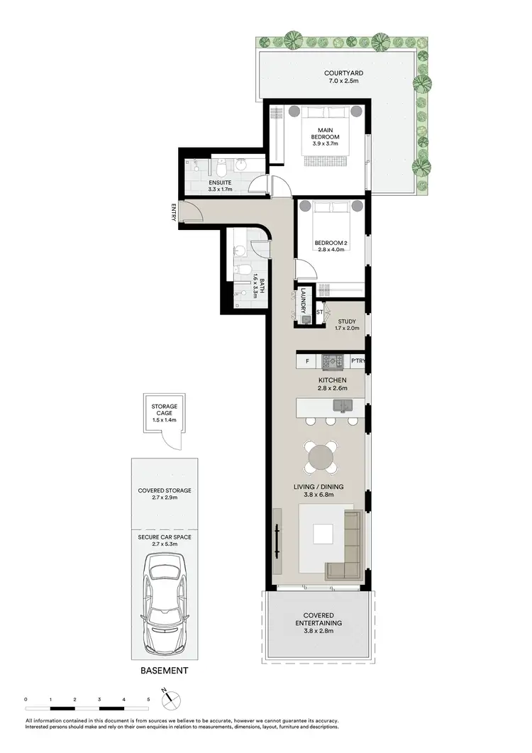 Floorplan of Homely apartment listing, G01/13 Lynn Avenue, Point Frederick NSW 2250