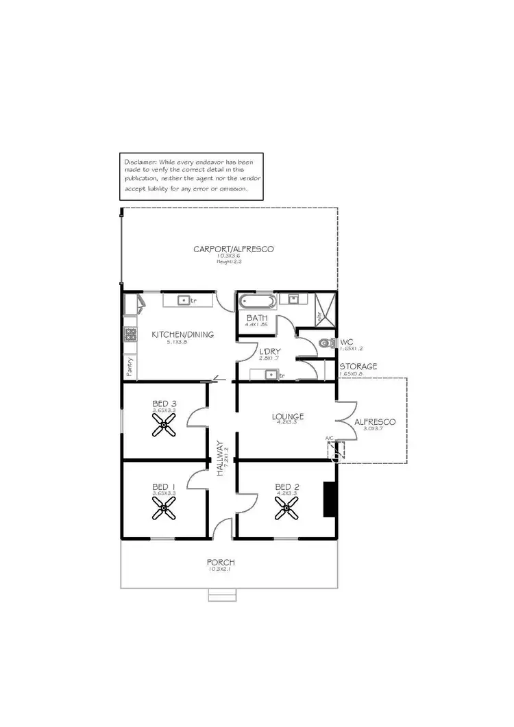Floorplan of Homely house listing, 37 Stevenson Street, Port Lincoln SA 5606