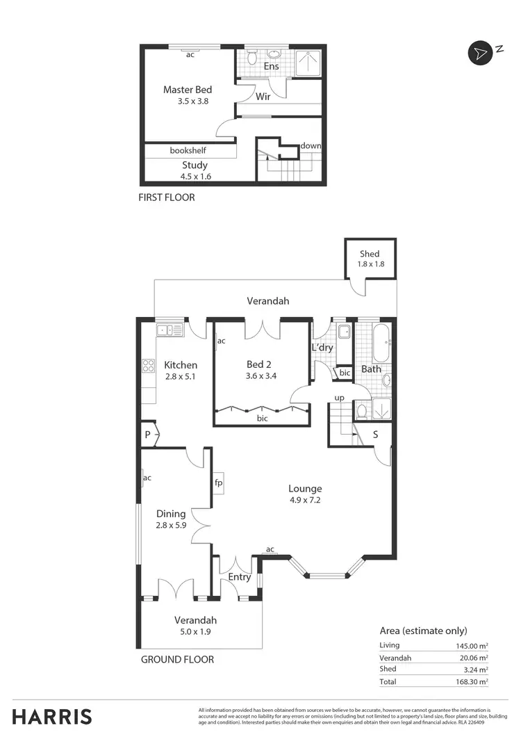Floorplan of Homely house listing, 33b West Terrace, Kensington Gardens SA 5068