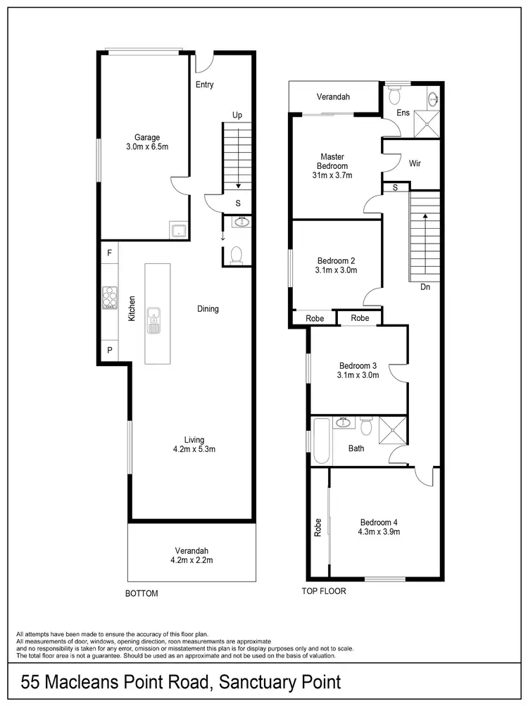 Floorplan of Homely semi-detached listing, 55A Macleans Point Road, Sanctuary Point NSW 2540