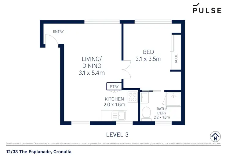 Floorplan of Homely apartment listing, 12/33 The Esplanade, Cronulla NSW 2230