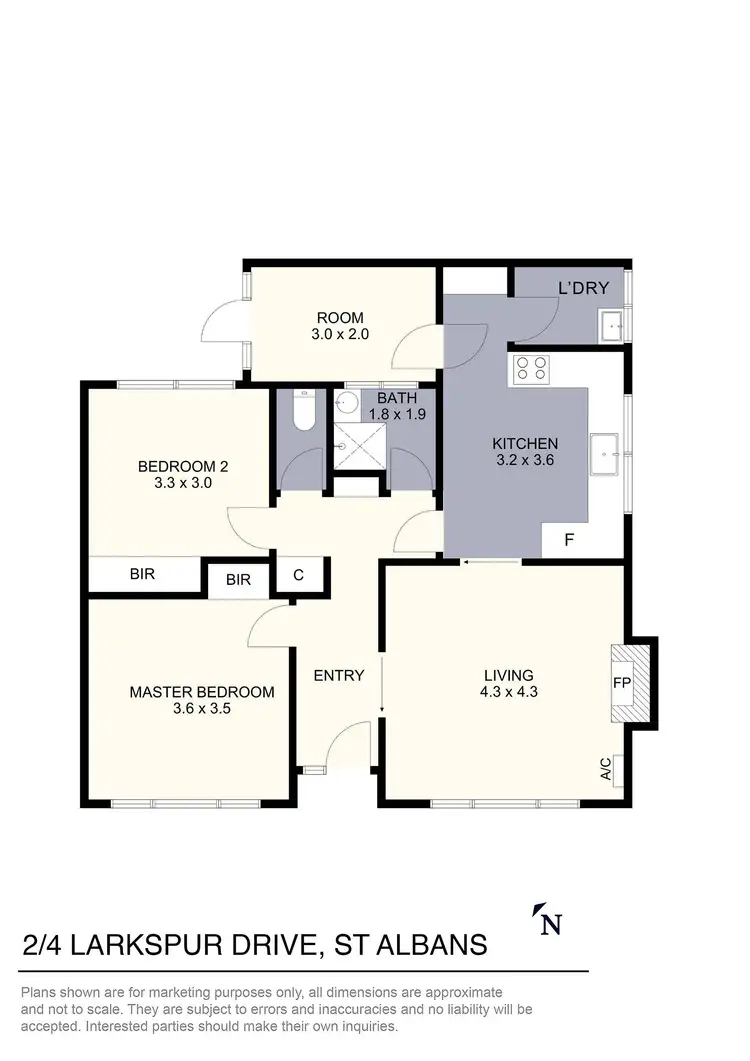 Floorplan of Homely house listing, 2/4 Larkspur Drive, St Albans VIC 3021