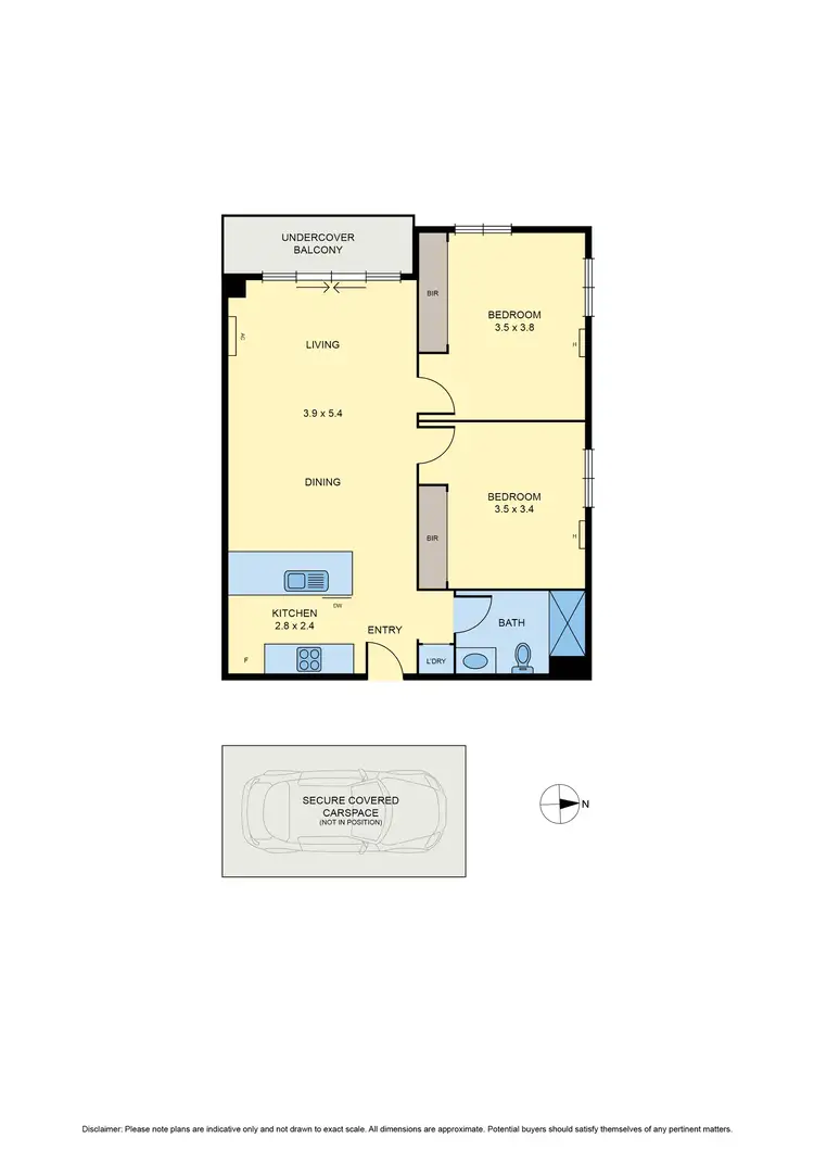 Floorplan of Homely apartment listing, 308/1 Brunswick Road, Brunswick East VIC 3057