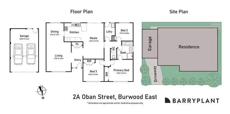 Floorplan of Homely unit listing, 2A Oban Street, Burwood East VIC 3151