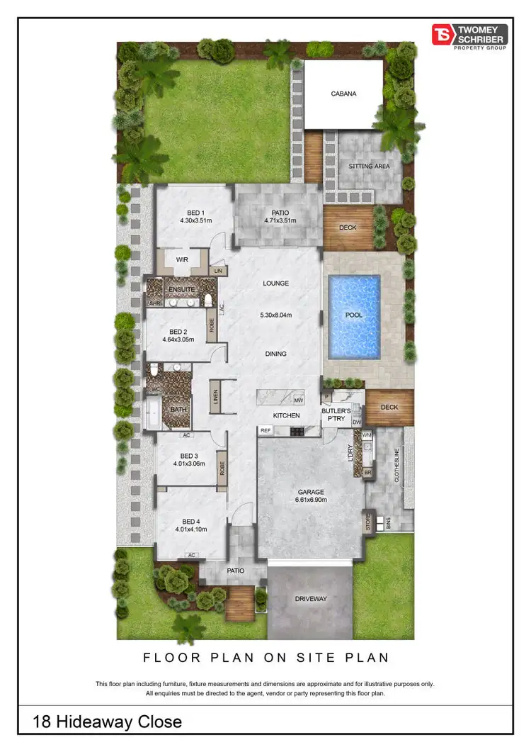 Floorplan of Homely house listing, 18 Hideaway Close, Palm Cove QLD 4879