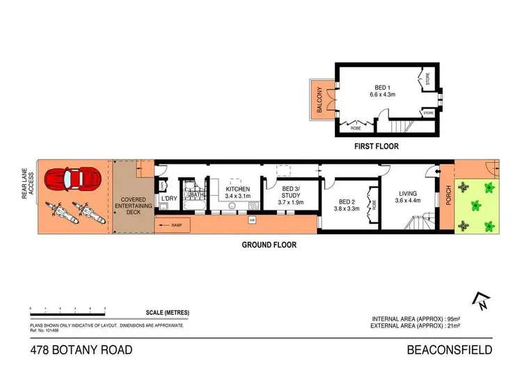 Floorplan of Homely terrace listing, 478 Botany Road, Alexandria NSW 2015