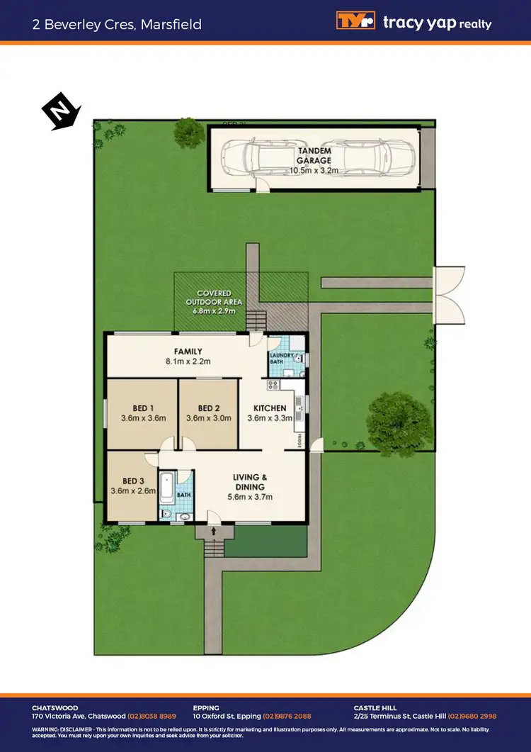 Floorplan of Homely house listing, 2 Beverley Crescent, Marsfield NSW 2122