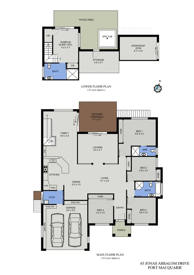 Floorplan of Homely house listing, 65 Jonas Absalom Drive, Port Macquarie NSW 2444