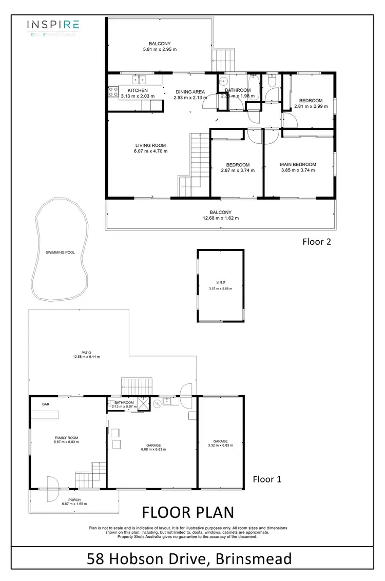 Floorplan of Homely house listing, 58 Hobson Drive, Brinsmead QLD 4870