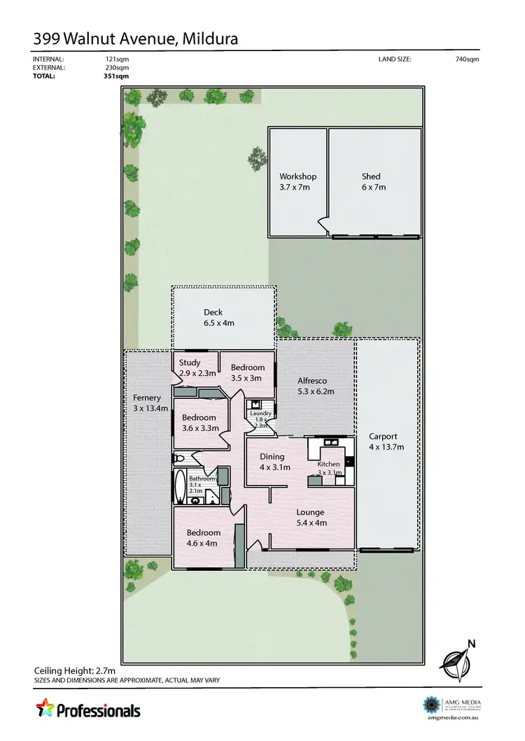 Floorplan of Homely house listing, 399 Walnut Avenue, Mildura VIC 3500