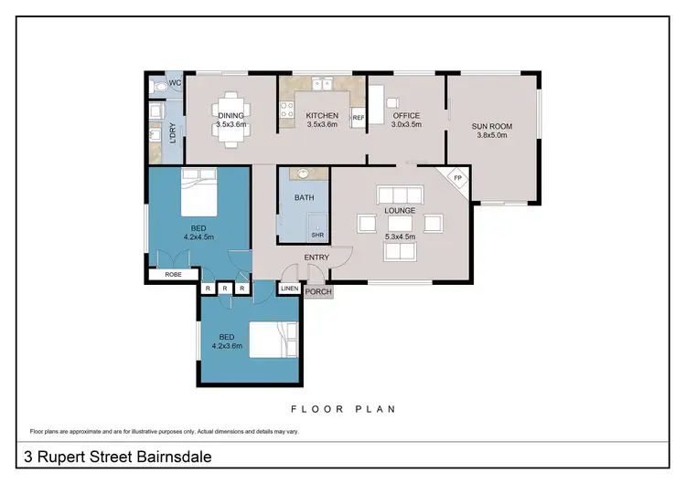 Floorplan of Homely house listing, 3 Rupert Street, Bairnsdale VIC 3875