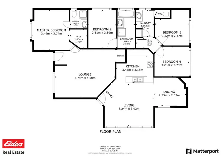 Floorplan of Homely house listing, 8 Agett Way, Northam WA 6401