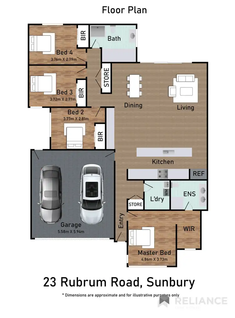 Floorplan of Homely house listing, 23 Rubrum Road, Sunbury VIC 3429