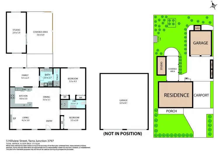 Floorplan of Homely house listing, 5 Hillview Street, Yarra Junction VIC 3797