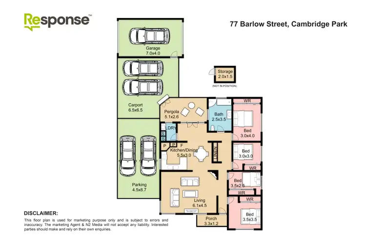 Floorplan of Homely house listing, 77 Barlow Street, Cambridge Park NSW 2747