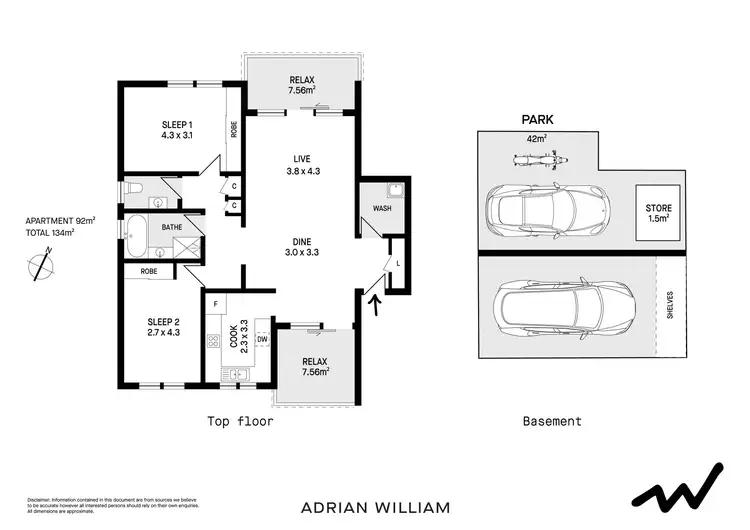 Floorplan of Homely apartment listing, 16/168-172 Hampden Road, Abbotsford NSW 2046