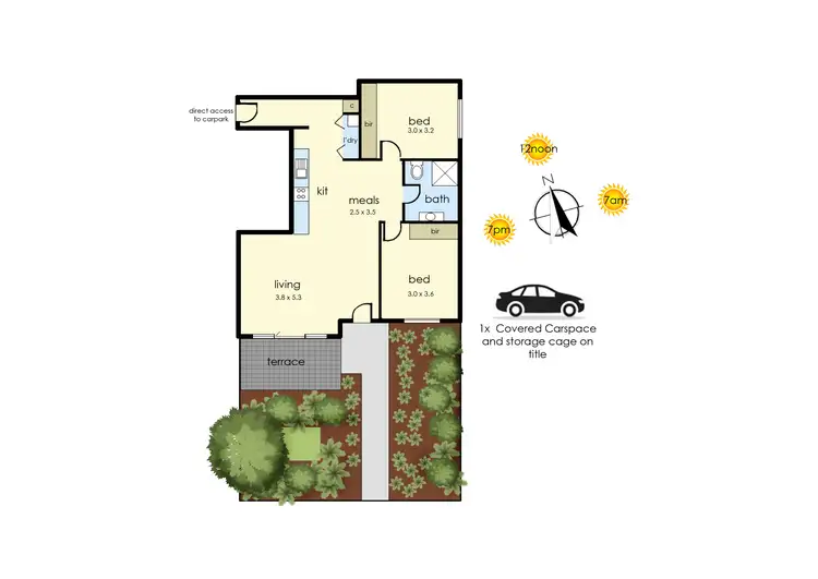 Floorplan of Homely apartment listing, Level G/01/8 Ebdale Street, Frankston VIC 3199